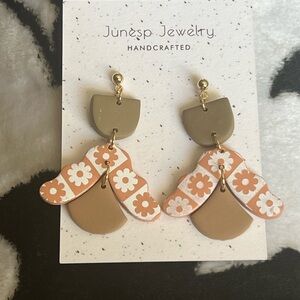 Fall flower earrings
